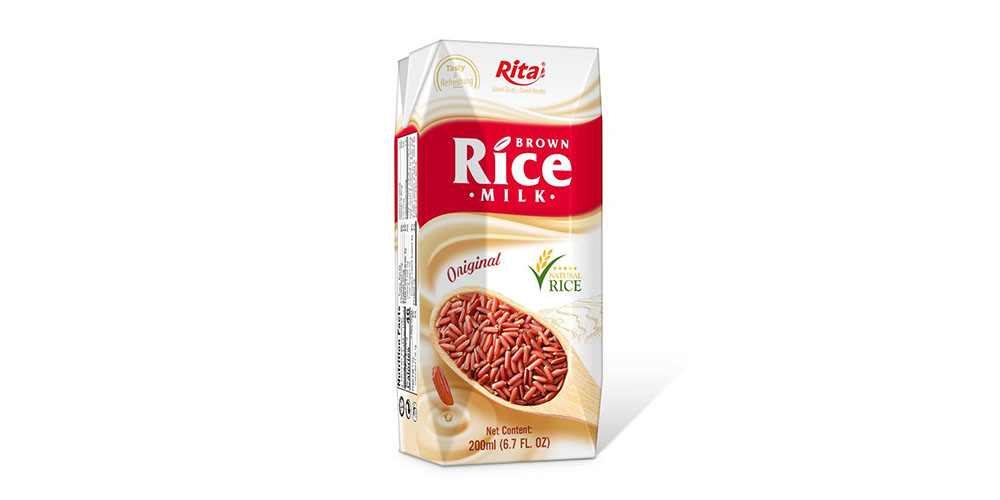 Brown Rice Milk 200ml Paper Box Rita Brand